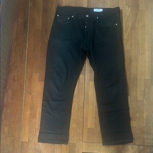 #496 4 WAY STRETCH SELVEDGE - BLACK X BLACK